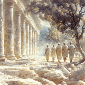 Darstellung der Geschichte der Stoa – die Entstehung und Entwicklung der stoischen Philosophie von der Antike bis heute.