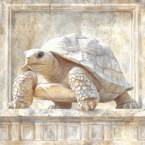 Depiction of perseverance – in Stoicism, the virtue of endurance despite challenges.