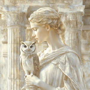 Depiction of self-control – the Stoic virtue of maintaining mastery over emotions.