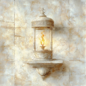 Depiction of Stoic meditation – a practice to cultivate inner peace and clarity through reflection.