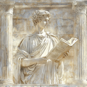 Depiction of Stoicism books – recommended literature featuring classic works and modern interpretations for Stoics.