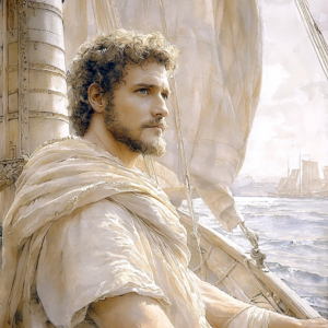 Depiction of Stoicism in the workplace – how Stoic principles foster calmness and focus at work.