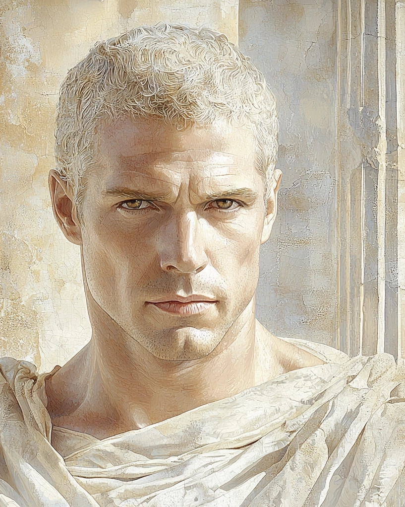 Stylized depiction of Apollophanes of Antioch, a free thinker of early Stoicism, known for his unconventional teachings.