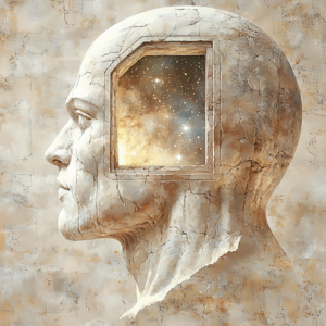 Stylized depiction of Stoic cosmologists and metaphysicians, who explored the universe and its order.