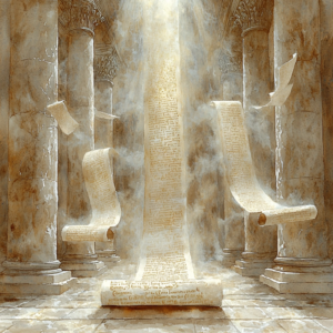 Stylized depiction of the teachers and mediators who preserved and passed on Stoicism to future generations.