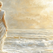 Abstract tension between self-image and judgment, read with Stoic restraint, where success and failure gain inner weight.