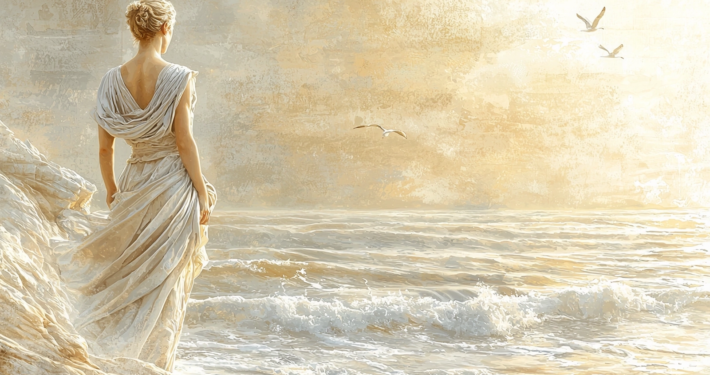 Abstract tension between self-image and judgment, read with Stoic restraint, where success and failure gain inner weight.